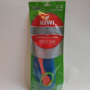 KIWI Everyday Comfort Everyday Gel Insoles 1 Pair Size 6-10 BNIP